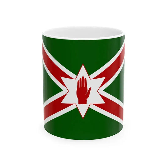 United Saint Patricks flag for Northern Ireland (Ireland) White Coffee Mug 11oz - Go Mug Yourself