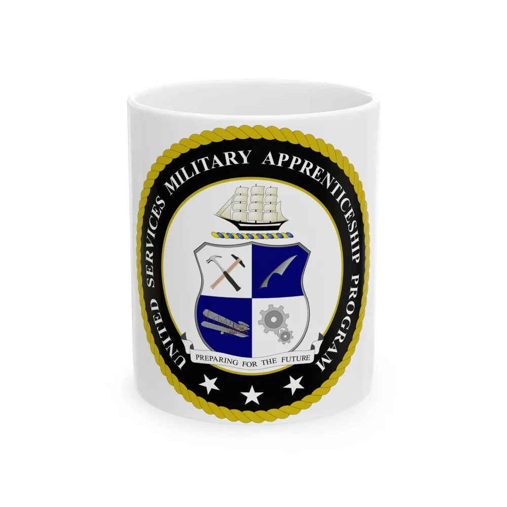 United Services Military Apprenticeship Program USMAP (U.S. Navy) White Coffee Mug-11oz-Go Mug Yourself