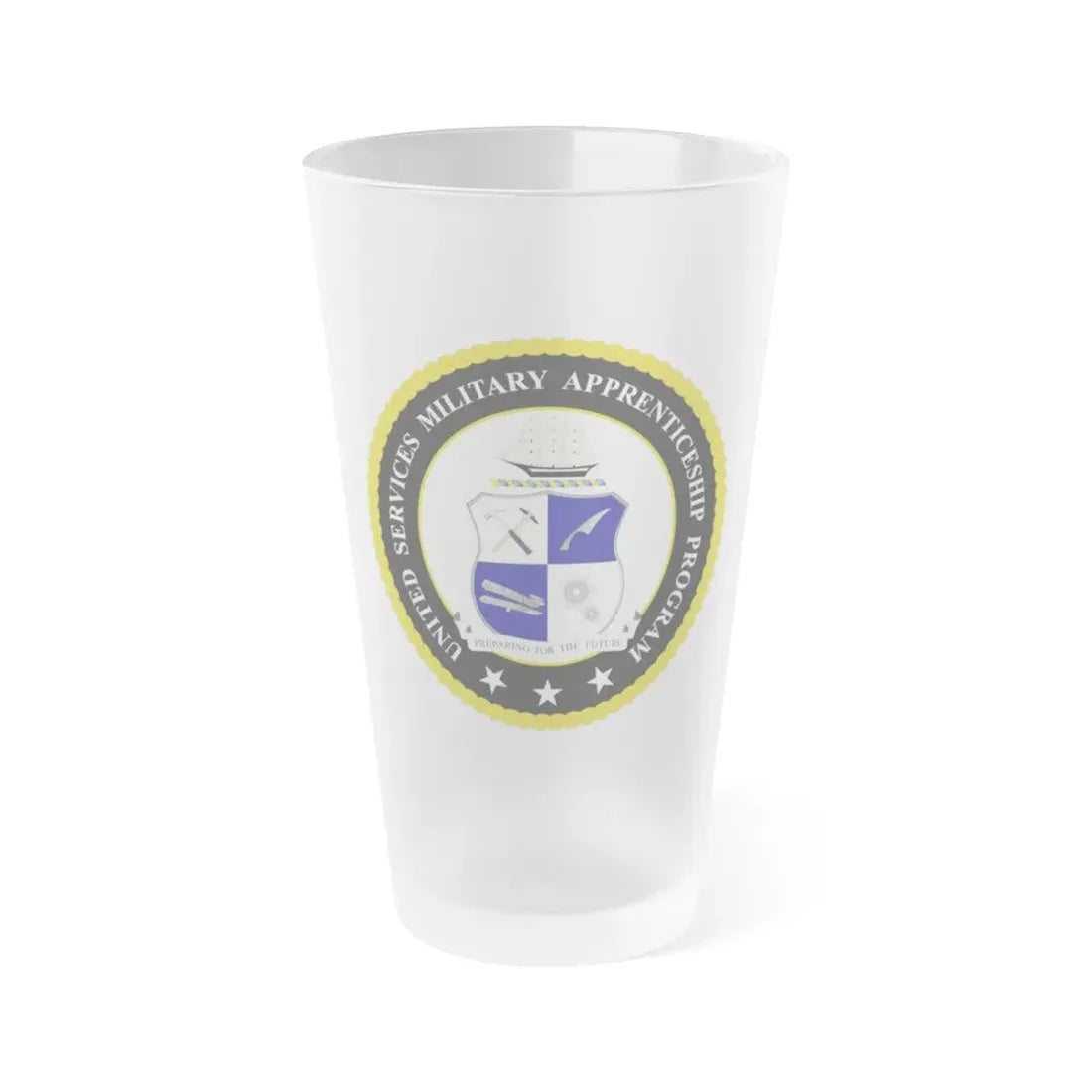 United Services Military Apprenticeship Program USMAP (U.S. Navy) Frosted Pint Glass 16oz Default Title - Go Mug Yourself