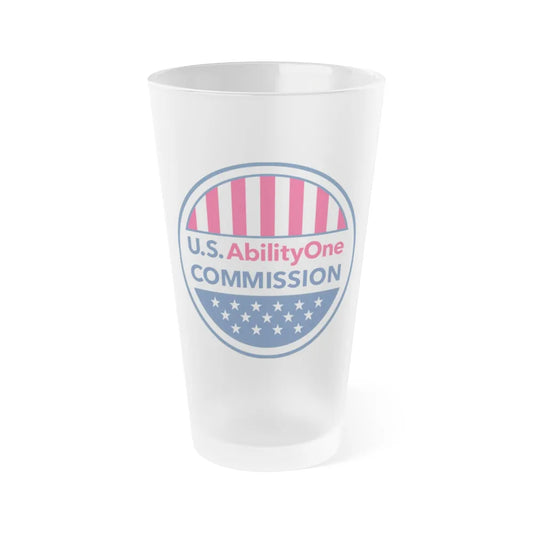 United States Ability One Commission - Frosted Pint Glass 16oz-16oz-Frosted-Go Mug Yourself