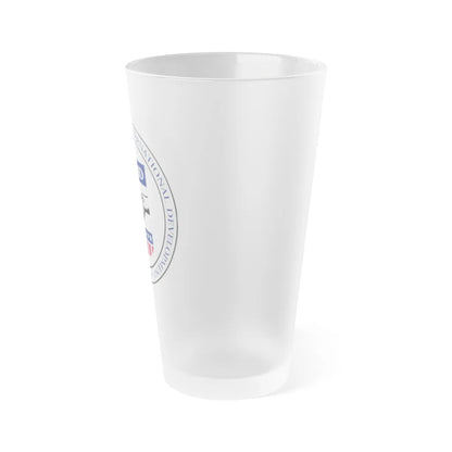 United States Agency for International Development - Frosted Pint Glass 16oz-Go Mug Yourself