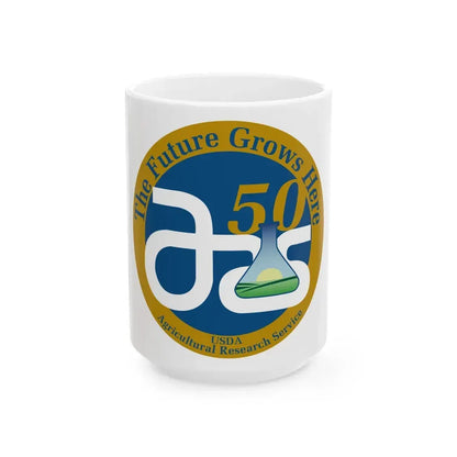 United States Agricultural Research Service - White Coffee Mug 15oz - Go Mug Yourself
