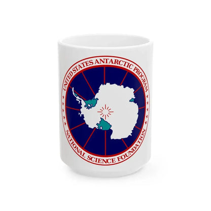United States Antarctic Program - White Coffee Mug 15oz - Go Mug Yourself