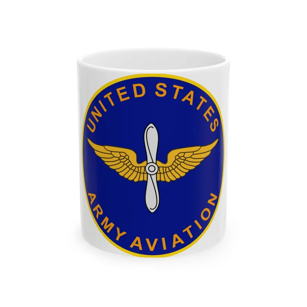 United States Aviation Branch (U.S. Army) White Coffee Mug-11oz-Go Mug Yourself