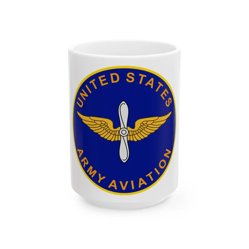 United States Aviation Branch (U.S. Army) White Coffee Mug-15oz-Go Mug Yourself