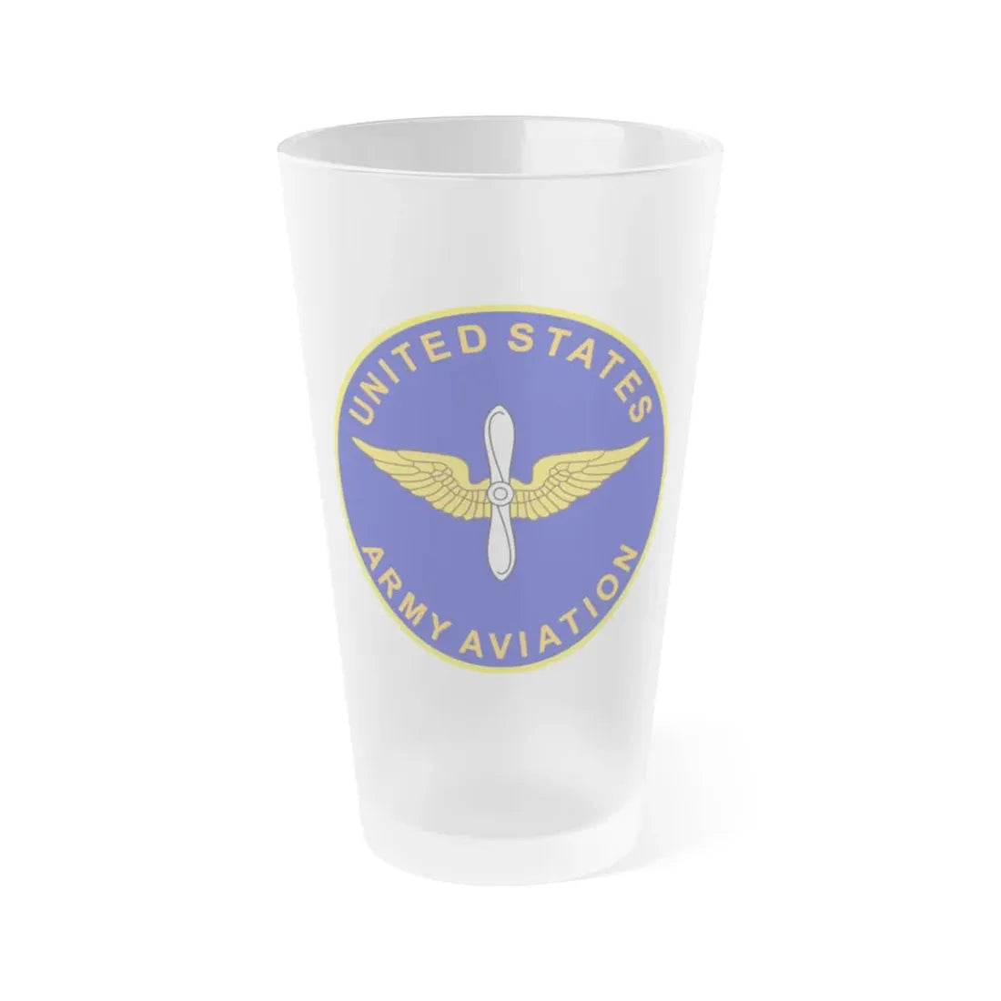 United States Aviation Branch (U.S. Army) Frosted Pint Glass 16oz Default Title - Go Mug Yourself