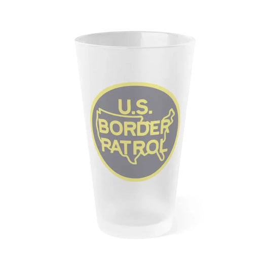 United States Border Patrol v2 - Frosted Pint Glass 16oz 16oz Frosted - Go Mug Yourself