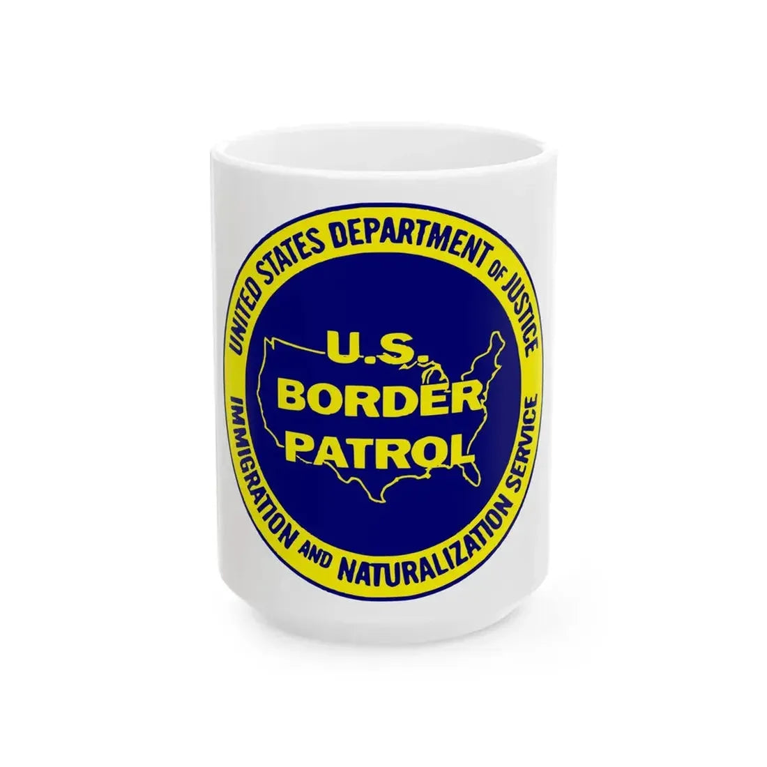 United States Border Patrol v3 - White Coffee Mug 15oz - Go Mug Yourself