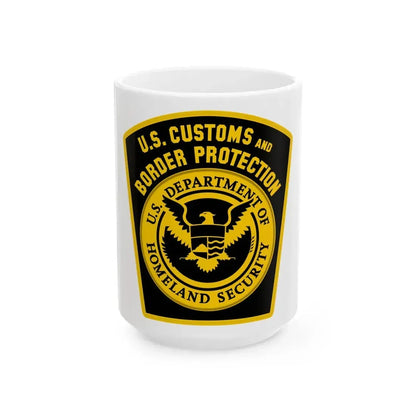 United States Border Patrol - White Coffee Mug 15oz - Go Mug Yourself
