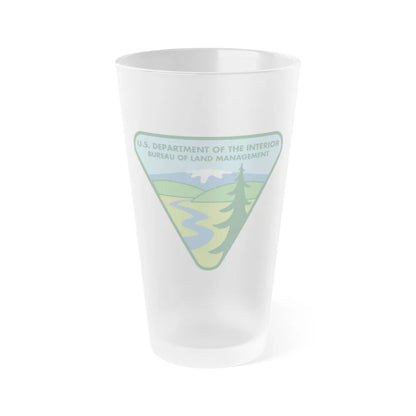 United States Bureau of Land Management - Frosted Pint Glass 16oz-16oz-Frosted-Go Mug Yourself