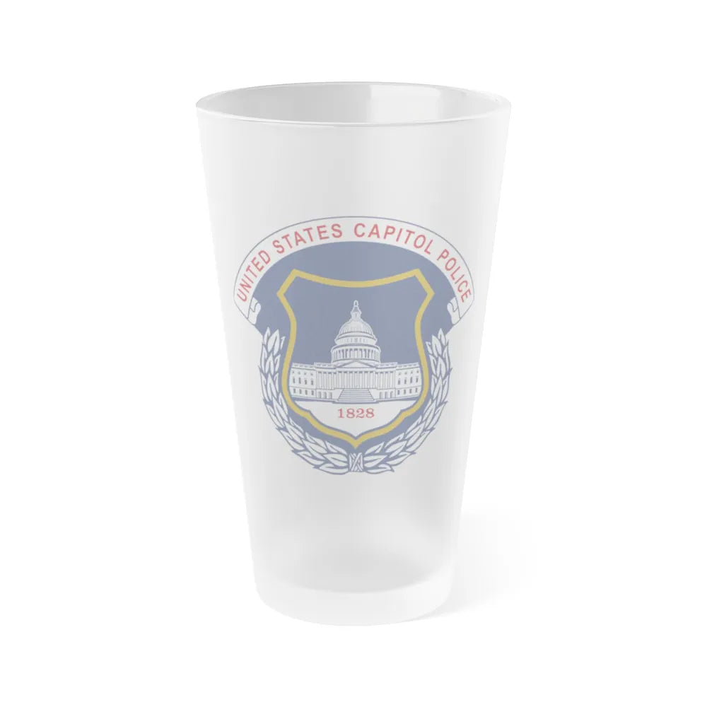 United States Capitol Police - Frosted Pint Glass 16oz-16oz-Frosted-Go Mug Yourself