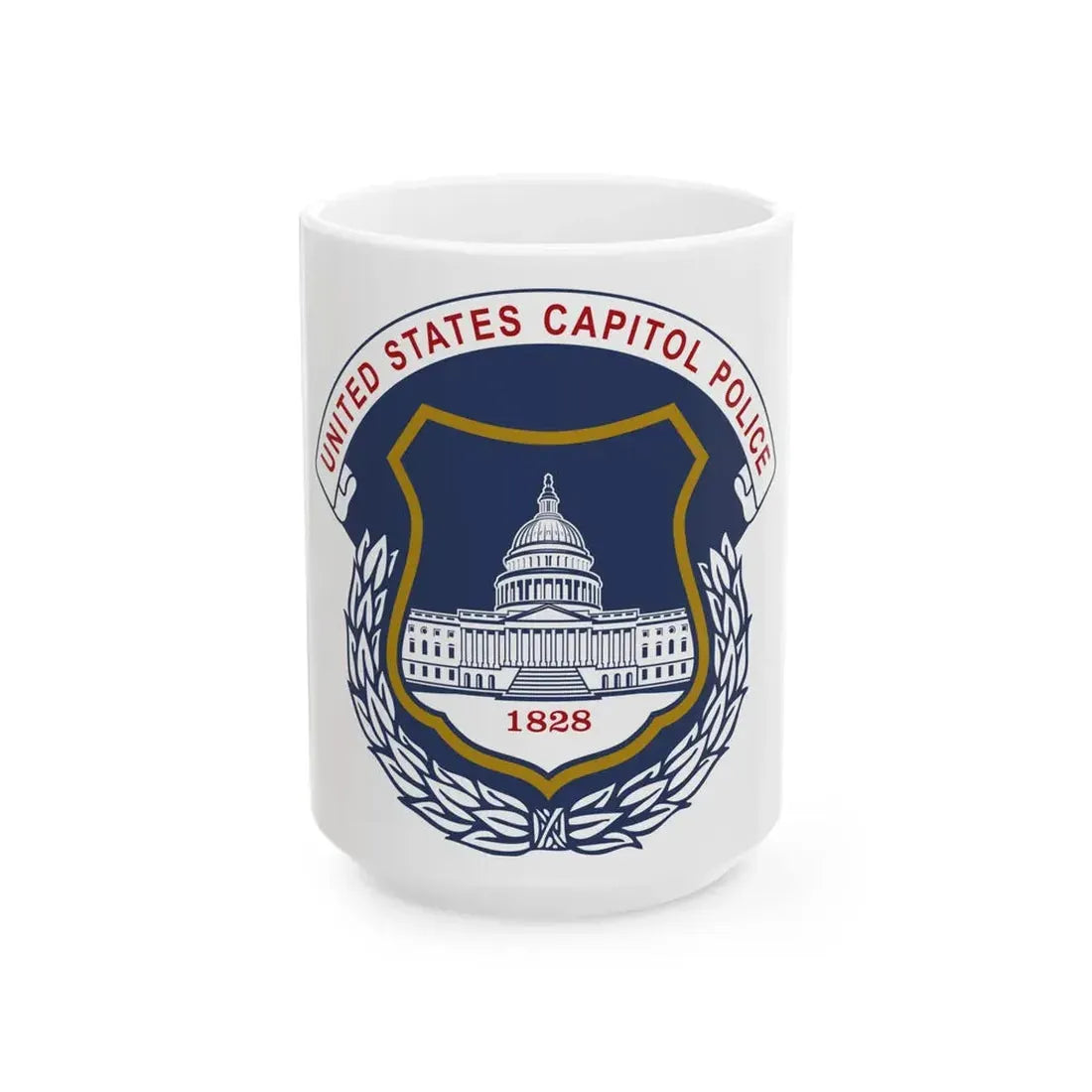 United States Capitol Police - White Coffee Mug 15oz - Go Mug Yourself