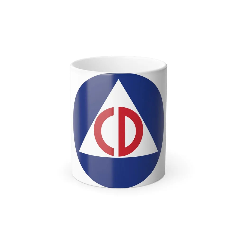 United States Civil Defense - Color Changing Mug 11oz-11oz-Go Mug Yourself