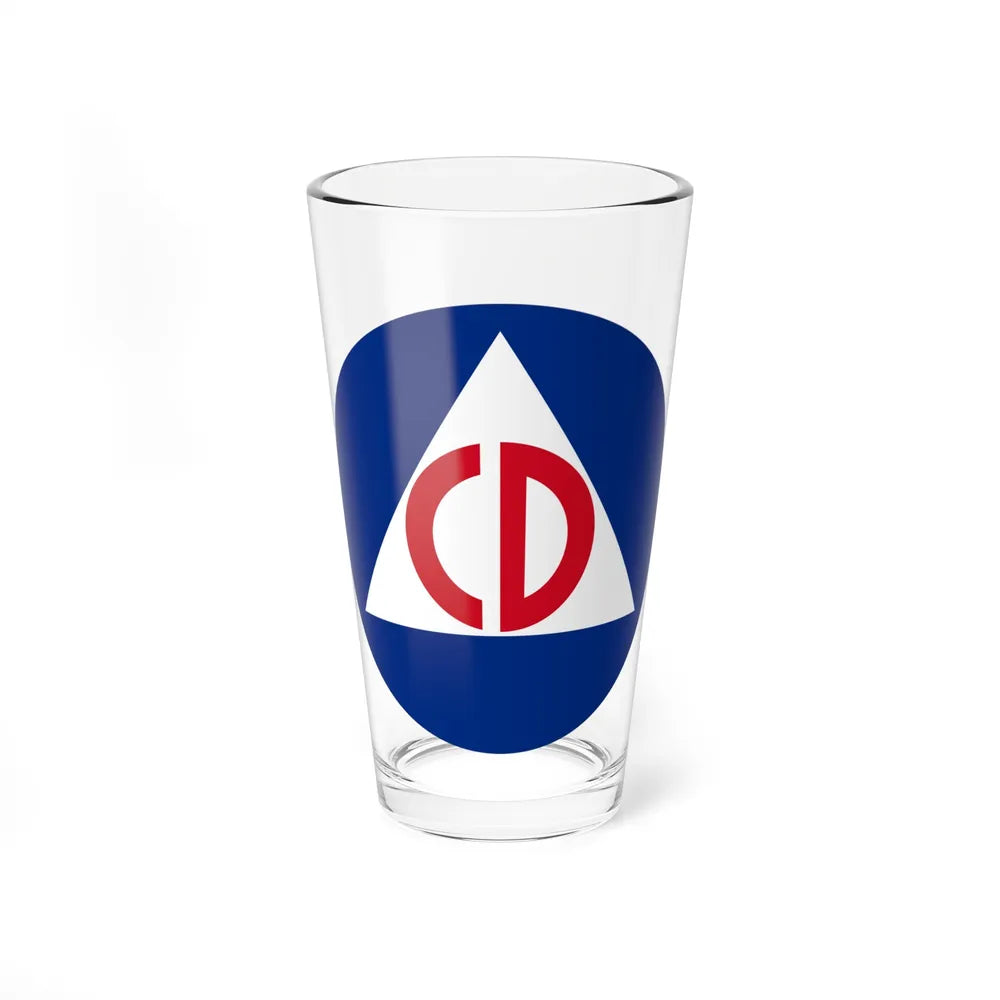 United States Civil Defense - Pint Glass 16oz-16oz-Go Mug Yourself