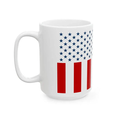 United States civil flag used by sovereign citizens (United States) White Coffee Mug - Go Mug Yourself