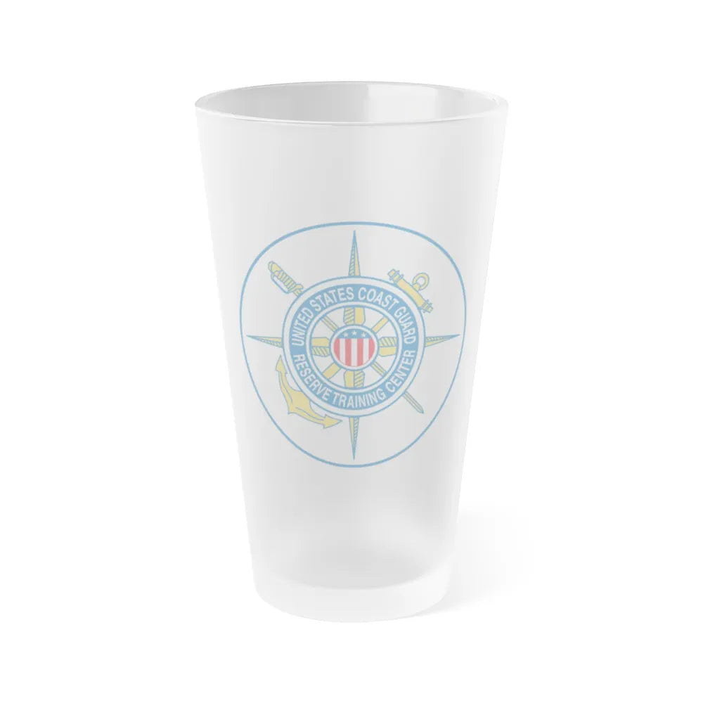 United States Coast Guard Reserve Training Center (U.S. Coast Guard) Frosted Pint Glass 16oz-Go Mug Yourself