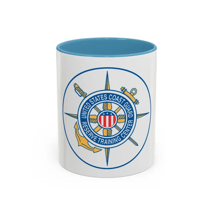United States Coast Guard Reserve Training Center (U.S. Coast Guard) Accent Coffee Mug 11oz Light Blue - Go Mug Yourself