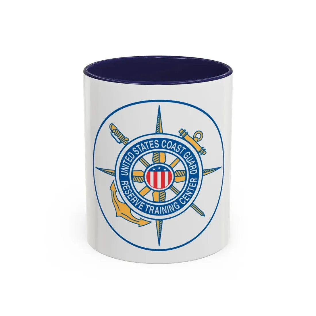 United States Coast Guard Reserve Training Center (U.S. Coast Guard) Accent Coffee Mug 11oz Navy - Go Mug Yourself