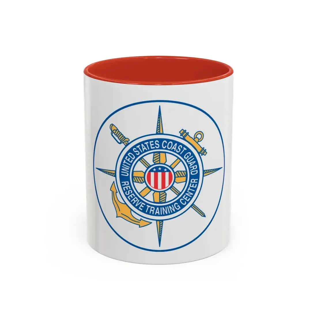 United States Coast Guard Reserve Training Center (U.S. Coast Guard) Accent Coffee Mug 11oz Red - Go Mug Yourself