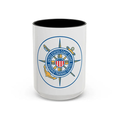 United States Coast Guard Reserve Training Center (U.S. Coast Guard) Accent Coffee Mug 15oz Black - Go Mug Yourself