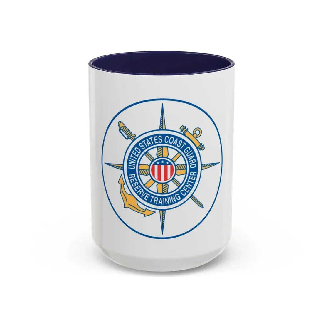 United States Coast Guard Reserve Training Center (U.S. Coast Guard) Accent Coffee Mug 15oz Navy - Go Mug Yourself