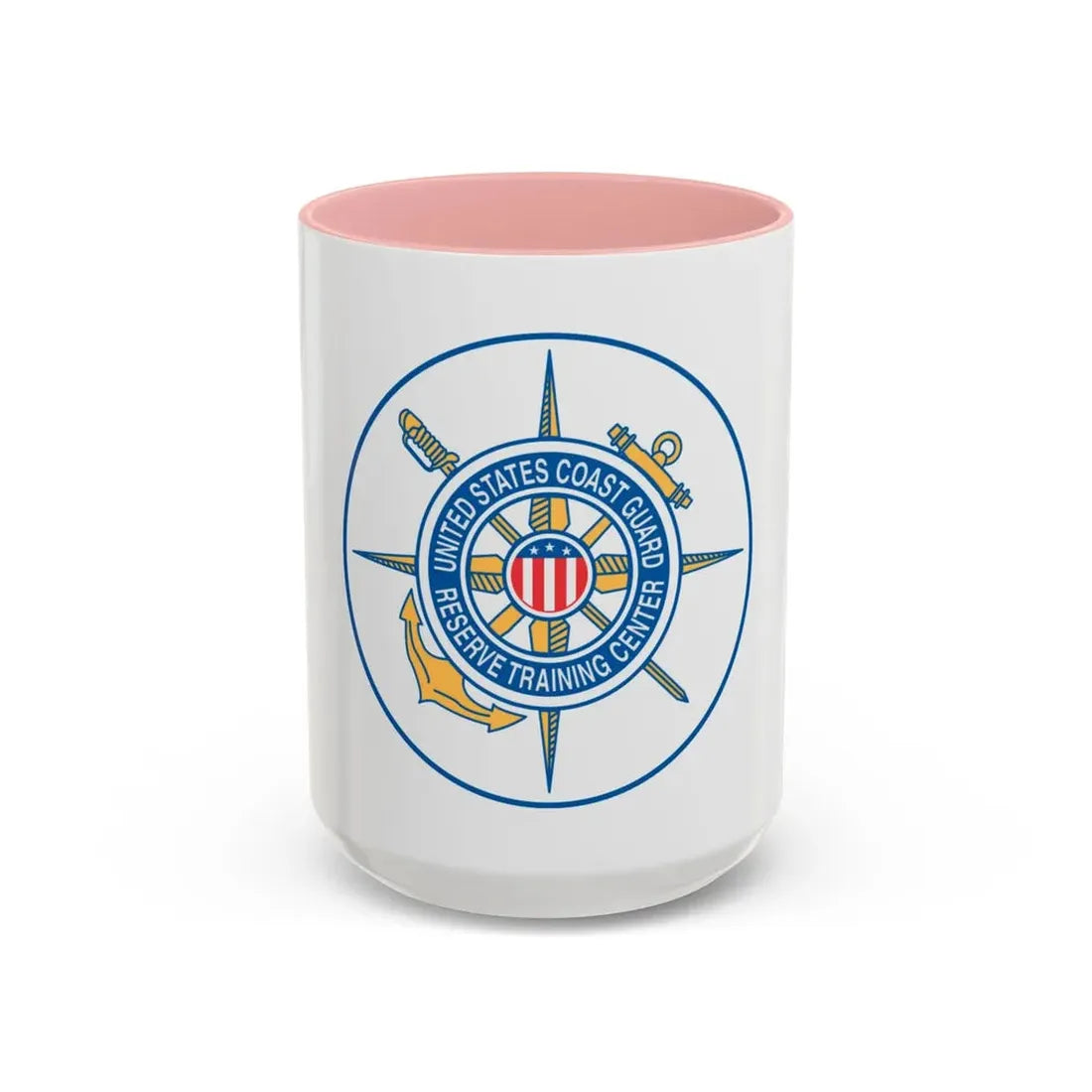 United States Coast Guard Reserve Training Center (U.S. Coast Guard) Accent Coffee Mug 15oz Pink - Go Mug Yourself
