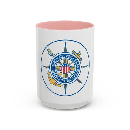 United States Coast Guard Reserve Training Center (U.S. Coast Guard) Accent Coffee Mug 15oz Pink - Go Mug Yourself