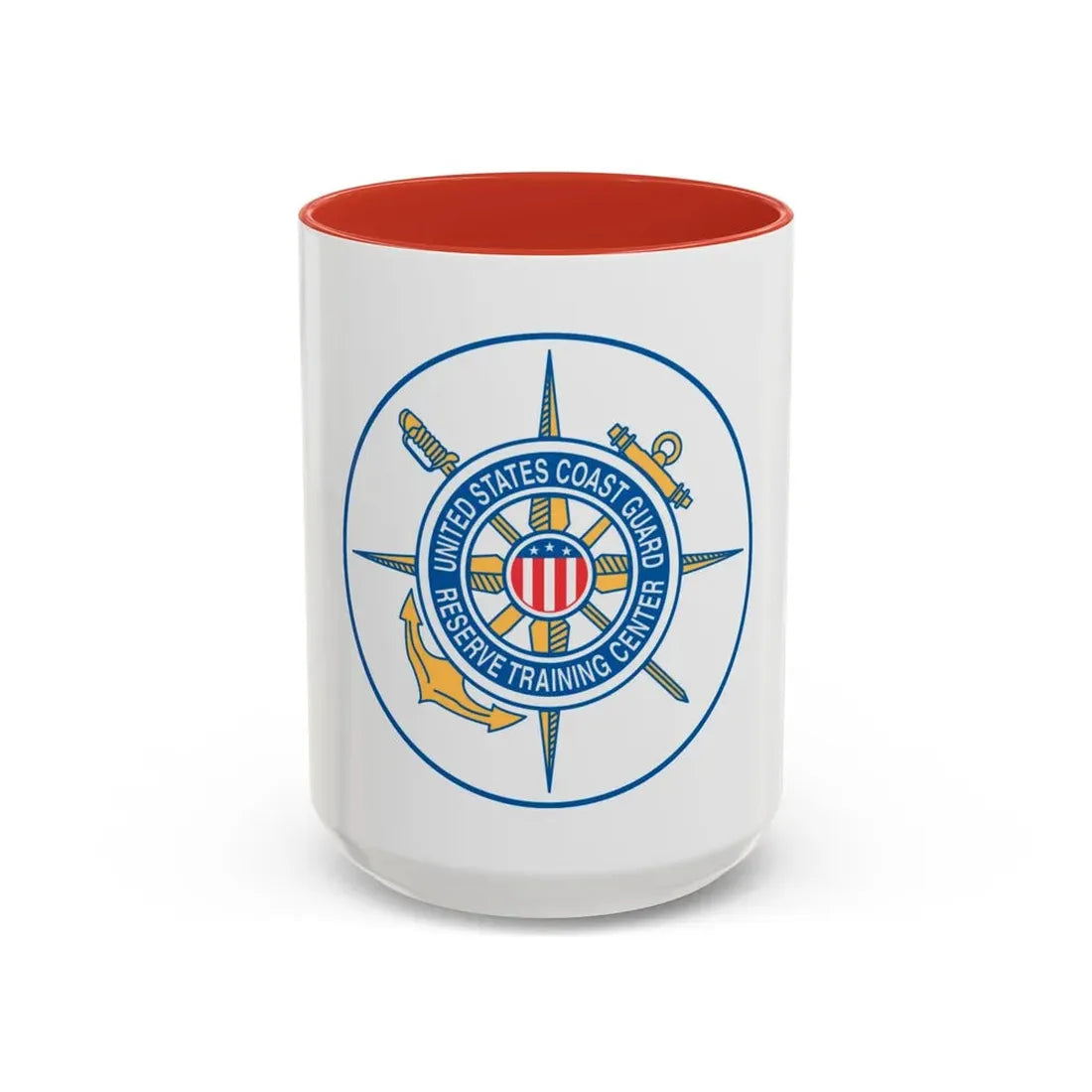 United States Coast Guard Reserve Training Center (U.S. Coast Guard) Accent Coffee Mug 15oz Red - Go Mug Yourself