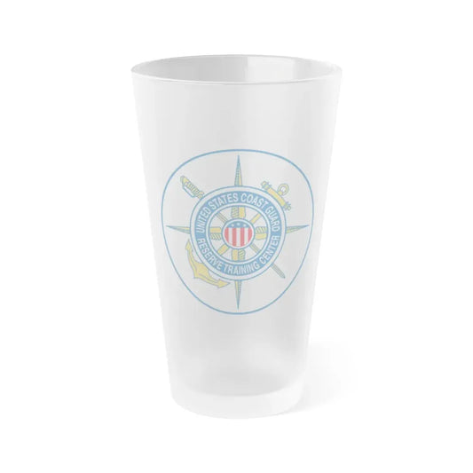 United States Coast Guard Reserve Training Center (U.S. Coast Guard) Frosted Pint Glass 16oz Default Title - Go Mug Yourself