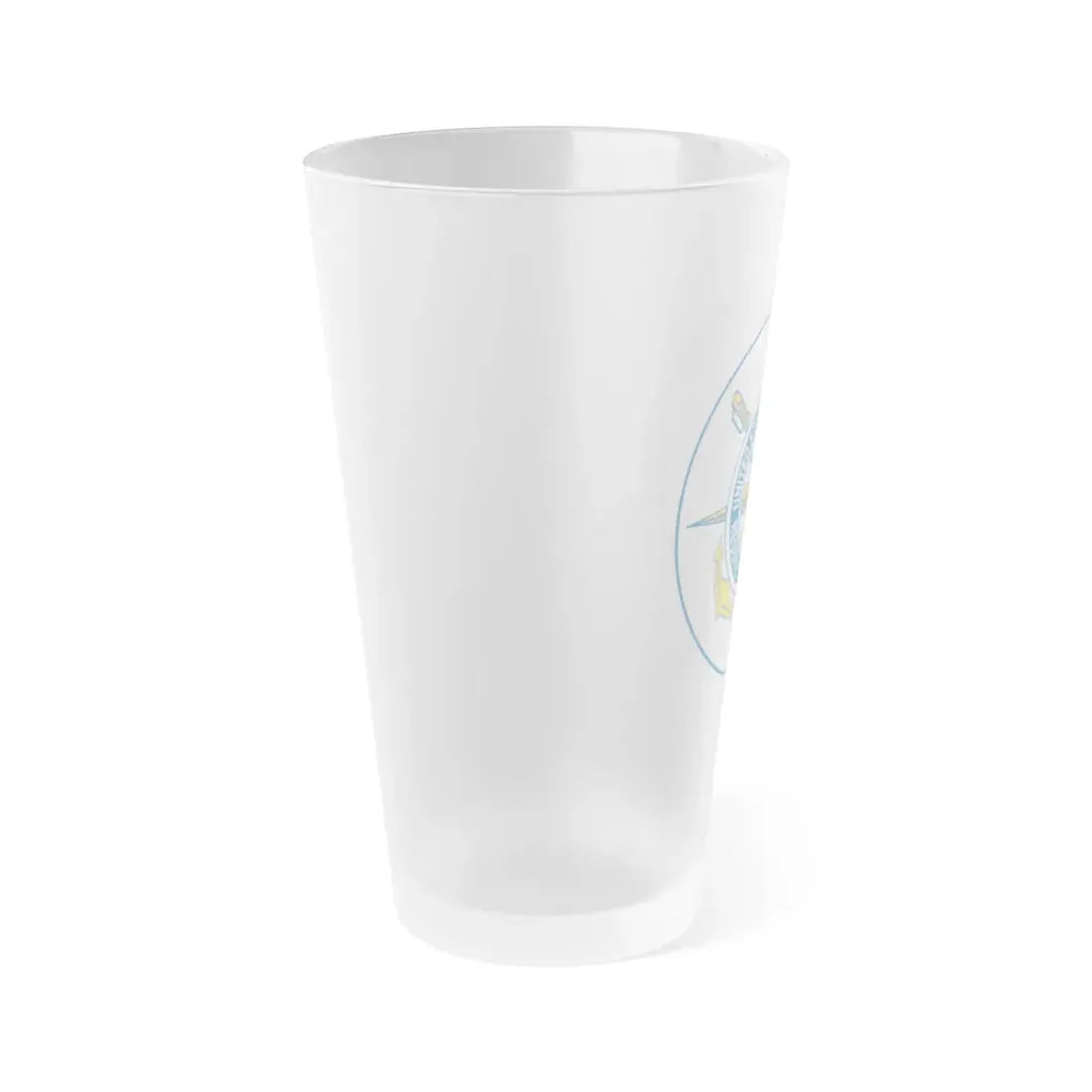 United States Coast Guard Reserve Training Center (U.S. Coast Guard) Frosted Pint Glass 16oz - Go Mug Yourself