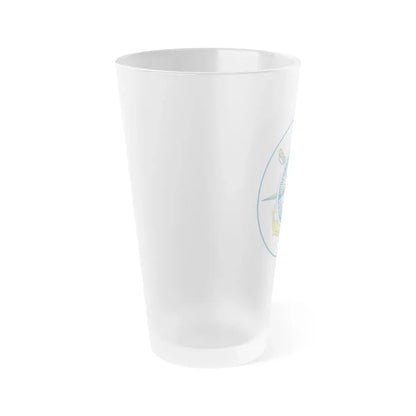 United States Coast Guard Reserve Training Center (U.S. Coast Guard) Frosted Pint Glass 16oz - Go Mug Yourself