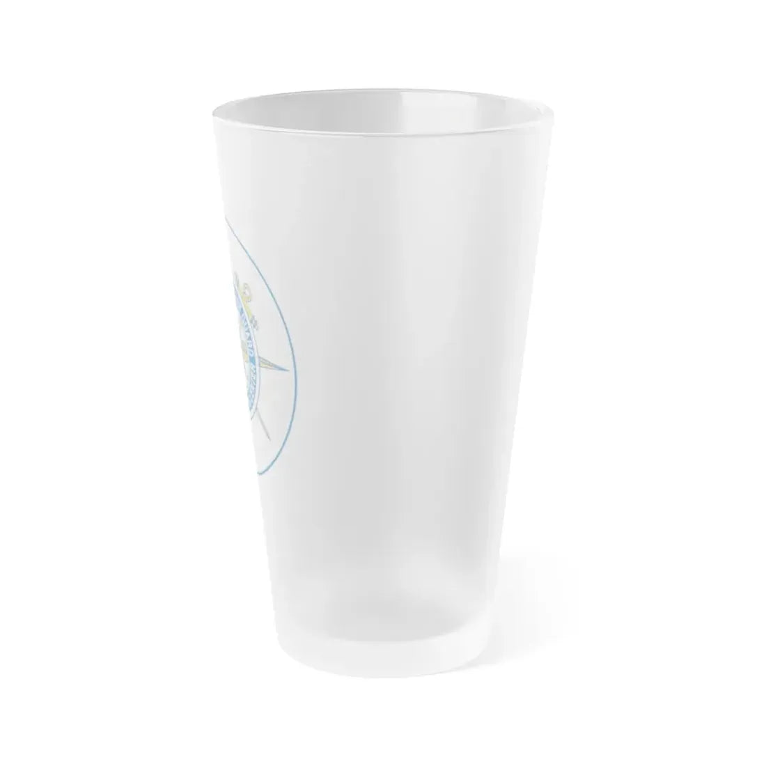 United States Coast Guard Reserve Training Center (U.S. Coast Guard) Frosted Pint Glass 16oz - Go Mug Yourself