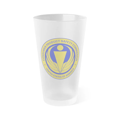 United States Consumer Product Safety Commission - Frosted Pint Glass 16oz-16oz-Frosted-Go Mug Yourself