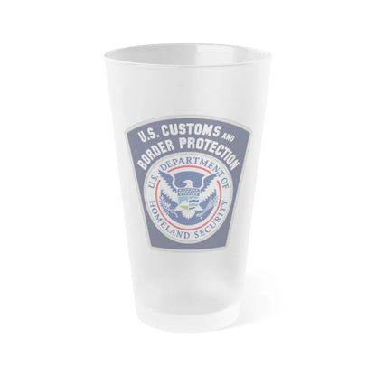 United States Customs and Border Protection - Frosted Pint Glass 16oz-16oz-Frosted-Go Mug Yourself