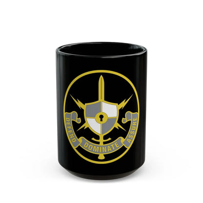 United States Cyber School 2 (U.S. Army) Black Coffee Mug-15oz-Go Mug Yourself