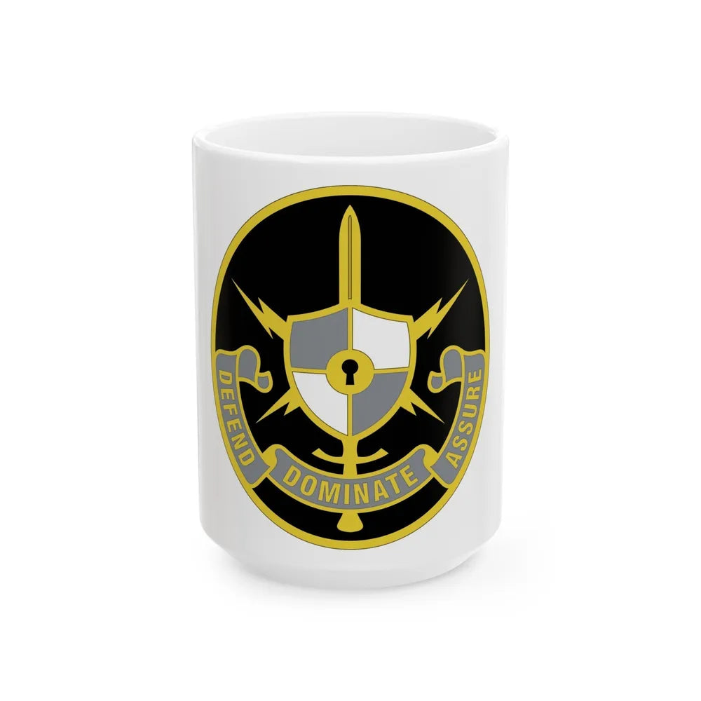 United States Cyber School 2 (U.S. Army) White Coffee Mug-15oz-Go Mug Yourself