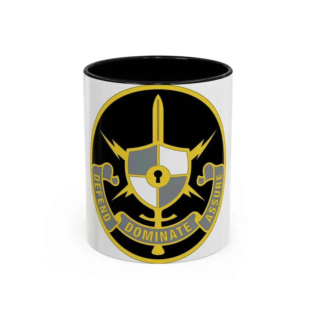United States Cyber School 2 (U.S. Army) Accent Coffee Mug 11oz Black - Go Mug Yourself