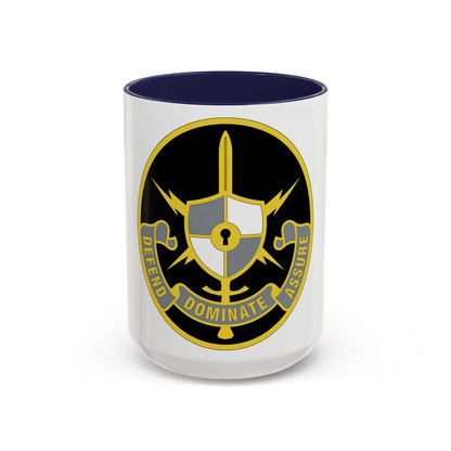 United States Cyber School 2 (U.S. Army) Accent Coffee Mug 15oz Navy - Go Mug Yourself