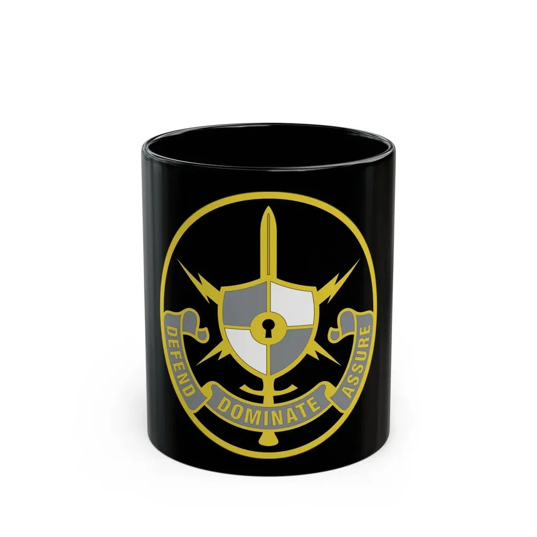 United States Cyber School 2 (U.S. Army) Black Coffee Mug 11oz - Go Mug Yourself