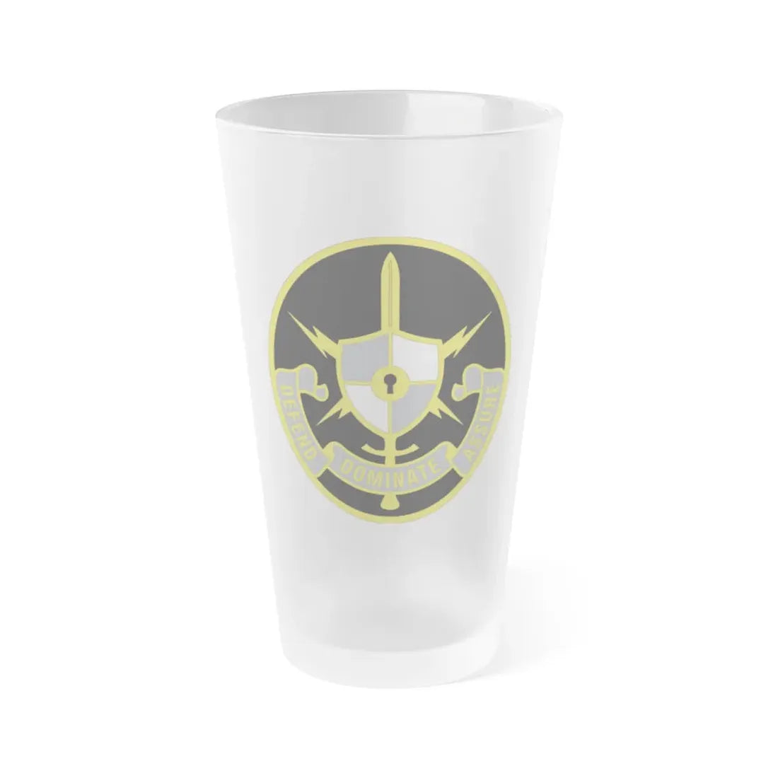 United States Cyber School 2 (U.S. Army) Frosted Pint Glass 16oz Default Title - Go Mug Yourself