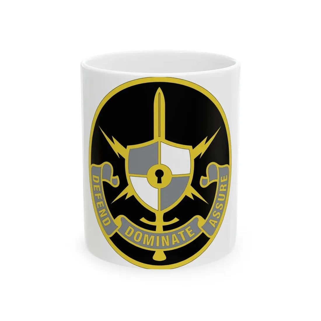United States Cyber School 2 (U.S. Army) White Coffee Mug 11oz - Go Mug Yourself