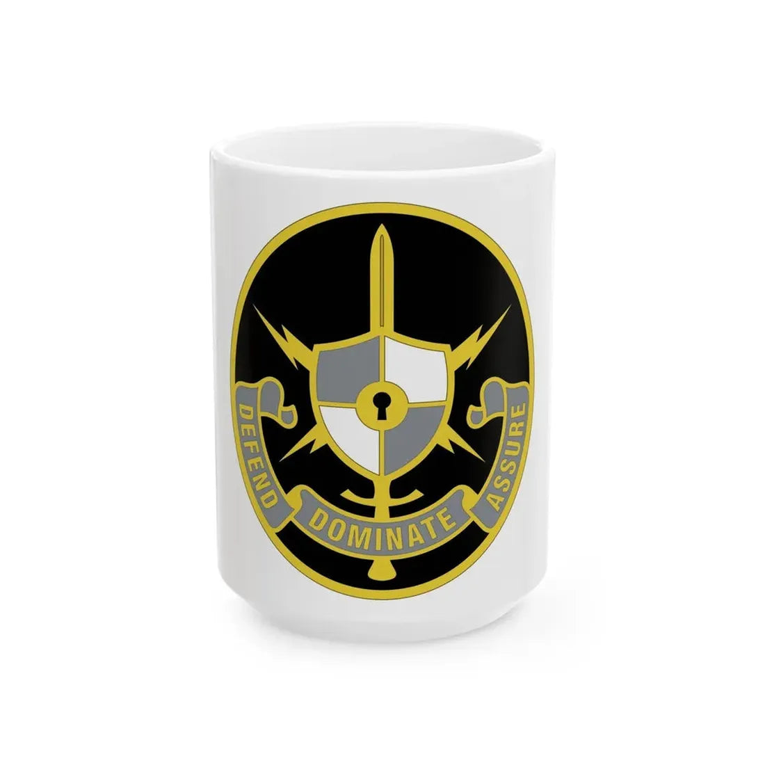 United States Cyber School 2 (U.S. Army) White Coffee Mug 15oz - Go Mug Yourself