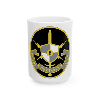 United States Cyber School 2 (U.S. Army) White Coffee Mug 15oz - Go Mug Yourself