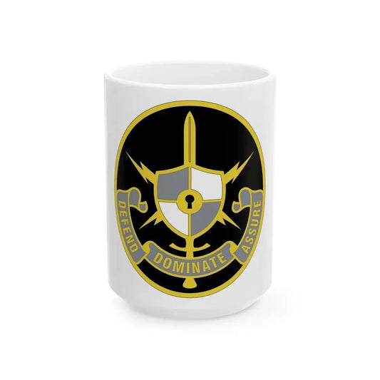 United States Cyber School 2 (U.S. Army) White Coffee Mug 15oz - Go Mug Yourself