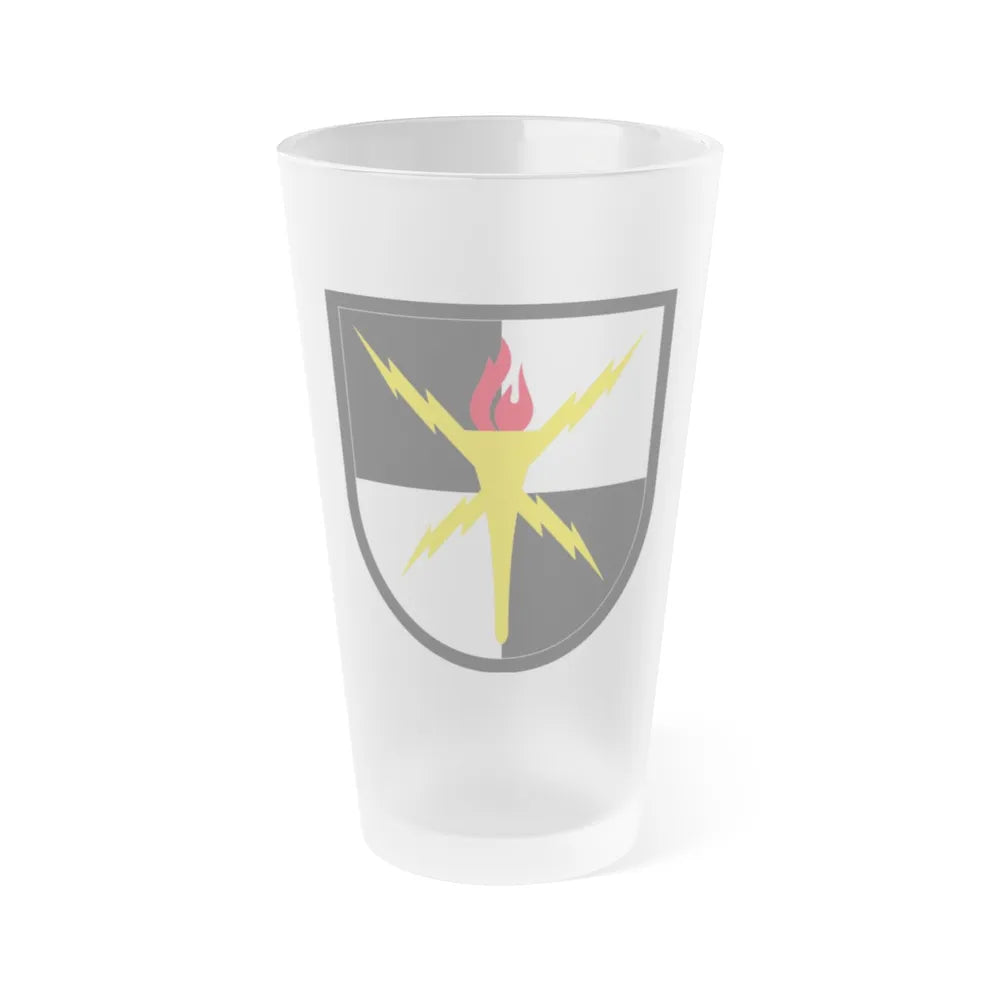 United States Cyber School (U.S. Army) Frosted Pint Glass 16oz-Go Mug Yourself