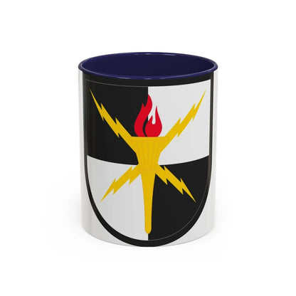 United States Cyber School (U.S. Army) Accent Coffee Mug 11oz Navy - Go Mug Yourself