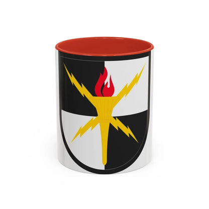 United States Cyber School (U.S. Army) Accent Coffee Mug 11oz Red - Go Mug Yourself