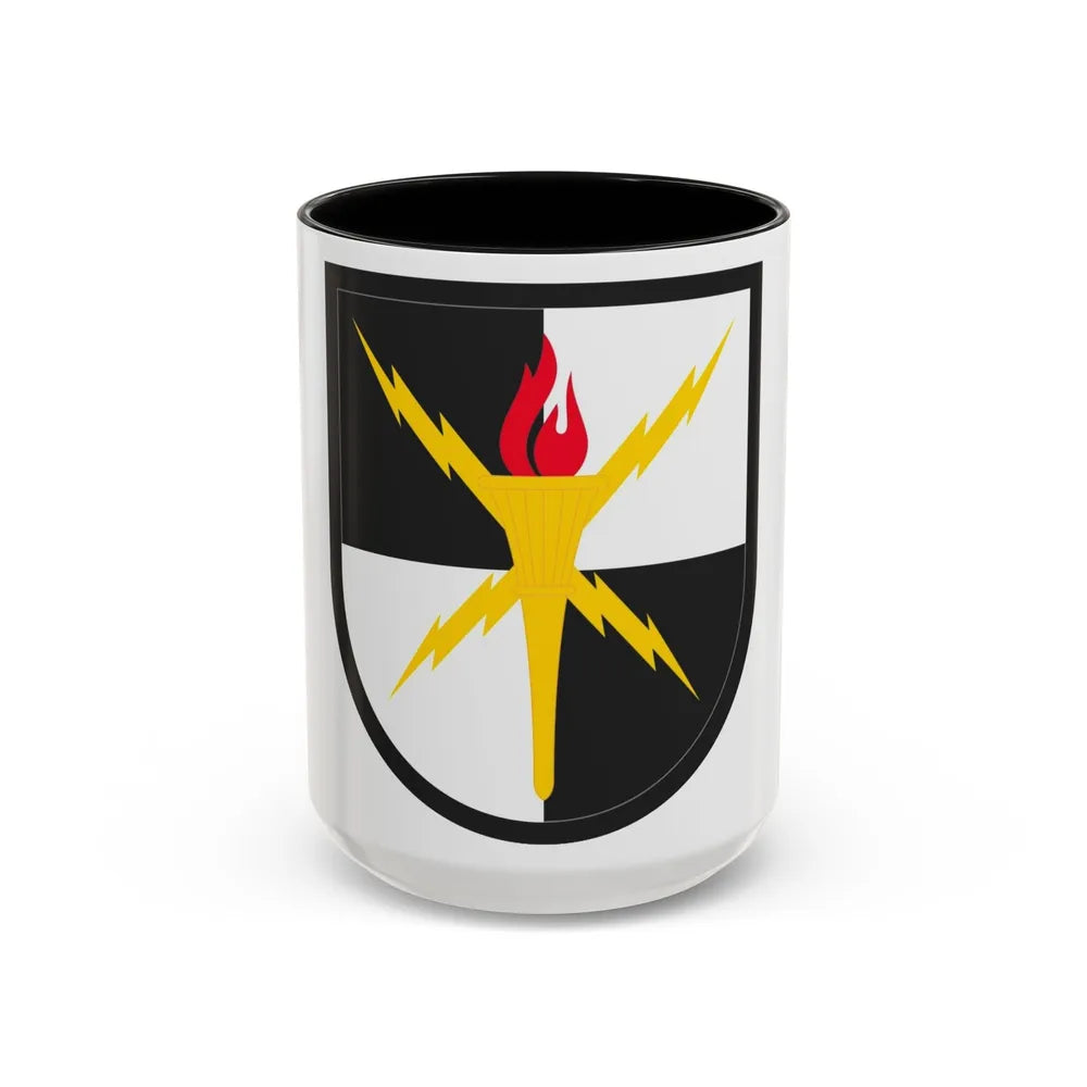 United States Cyber School (U.S. Army) Accent Coffee Mug 15oz Black - Go Mug Yourself
