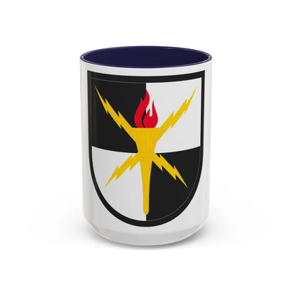 United States Cyber School (U.S. Army) Accent Coffee Mug 15oz Navy - Go Mug Yourself