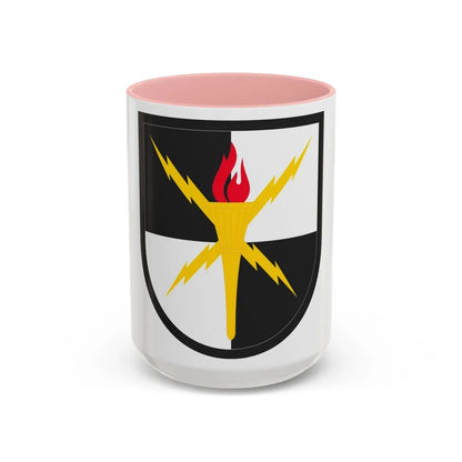 United States Cyber School (U.S. Army) Accent Coffee Mug 15oz Pink - Go Mug Yourself